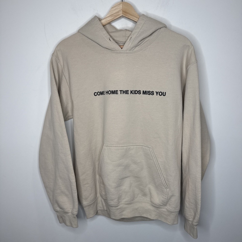 Jack Harlow Hoodie Sweatshirt S Tan‎ Come Home The Kids Miss You Official Swag